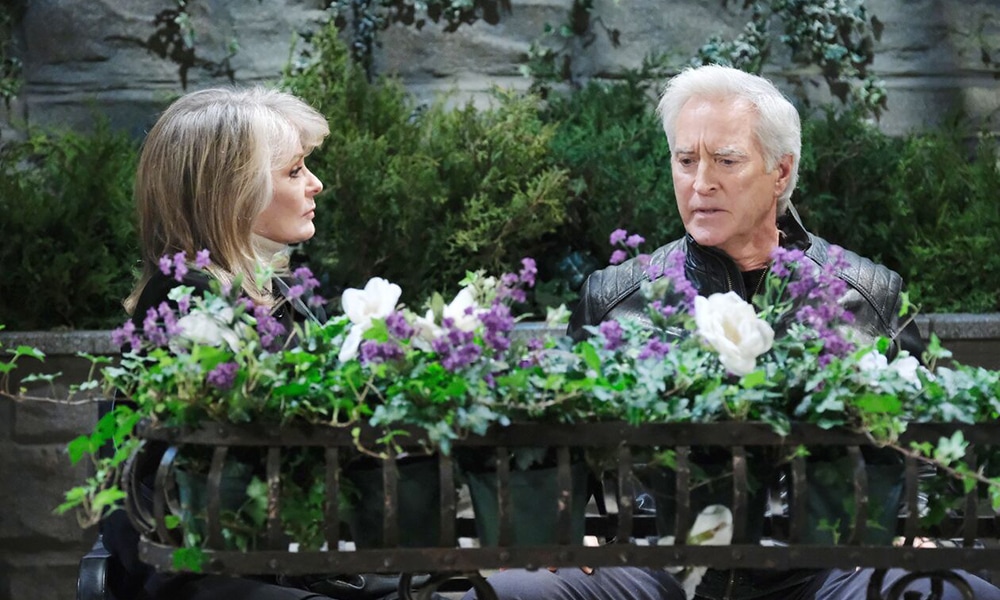 john and marlena bench days of our lives