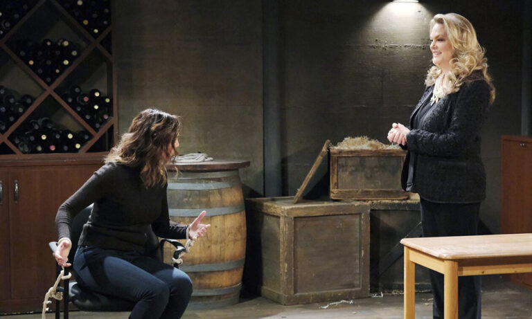 anna finds gwen in cellar days of our lives