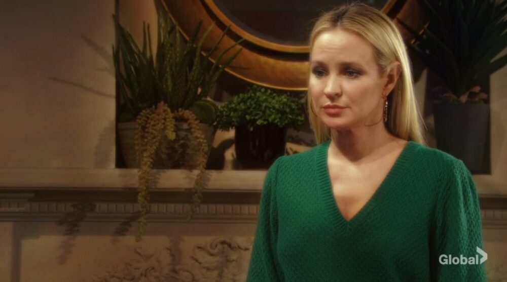 sharon imaginary talks to adam young and restless