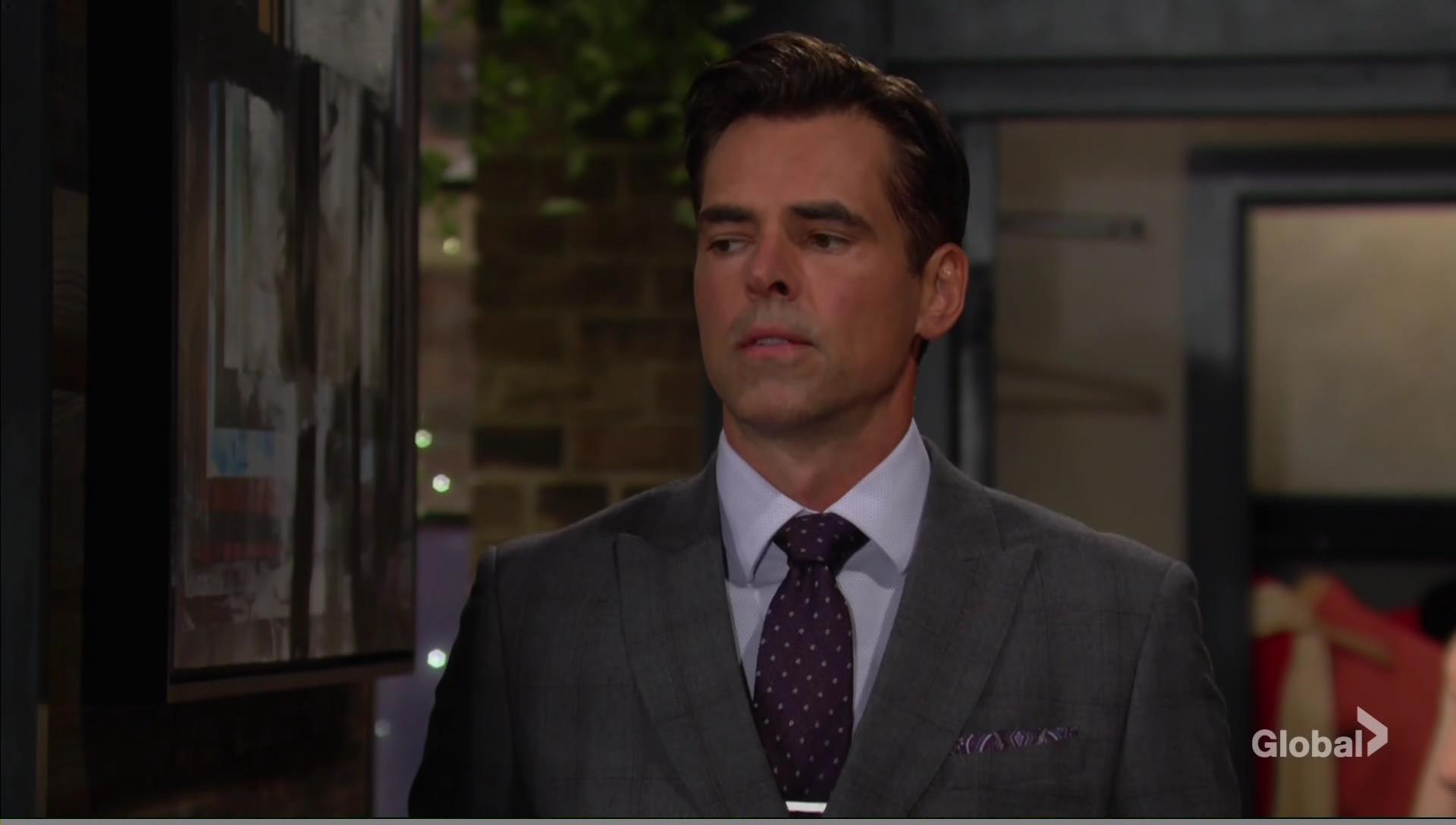 billy eavesdrops young and restless