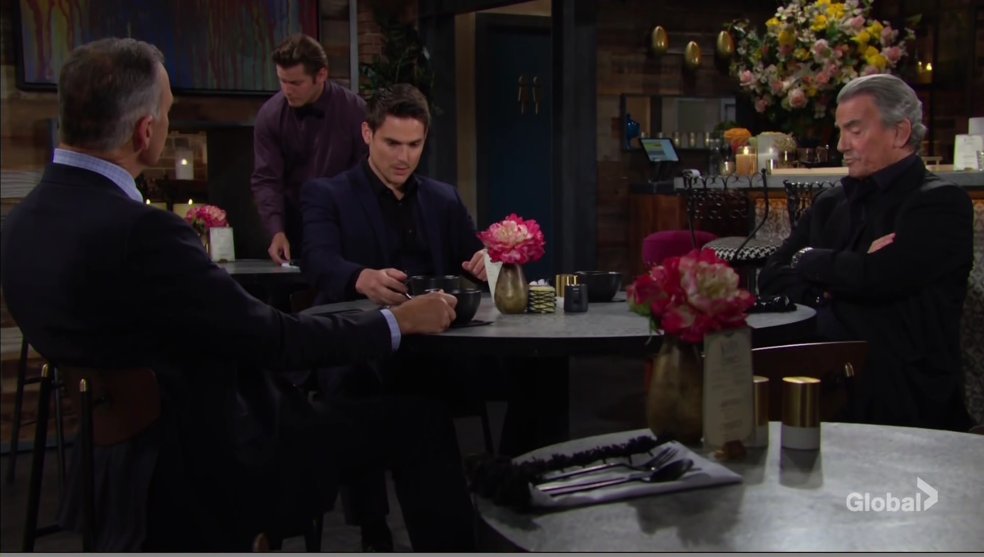 billy crashes meeting young restless