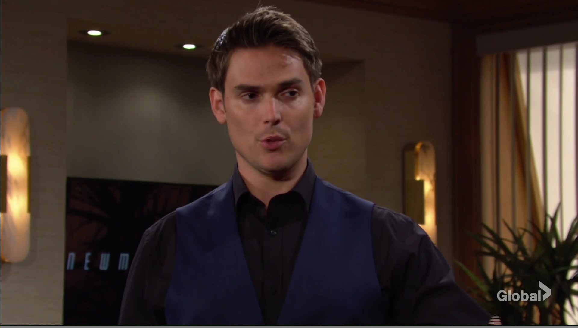 adam being scolded victor young restless