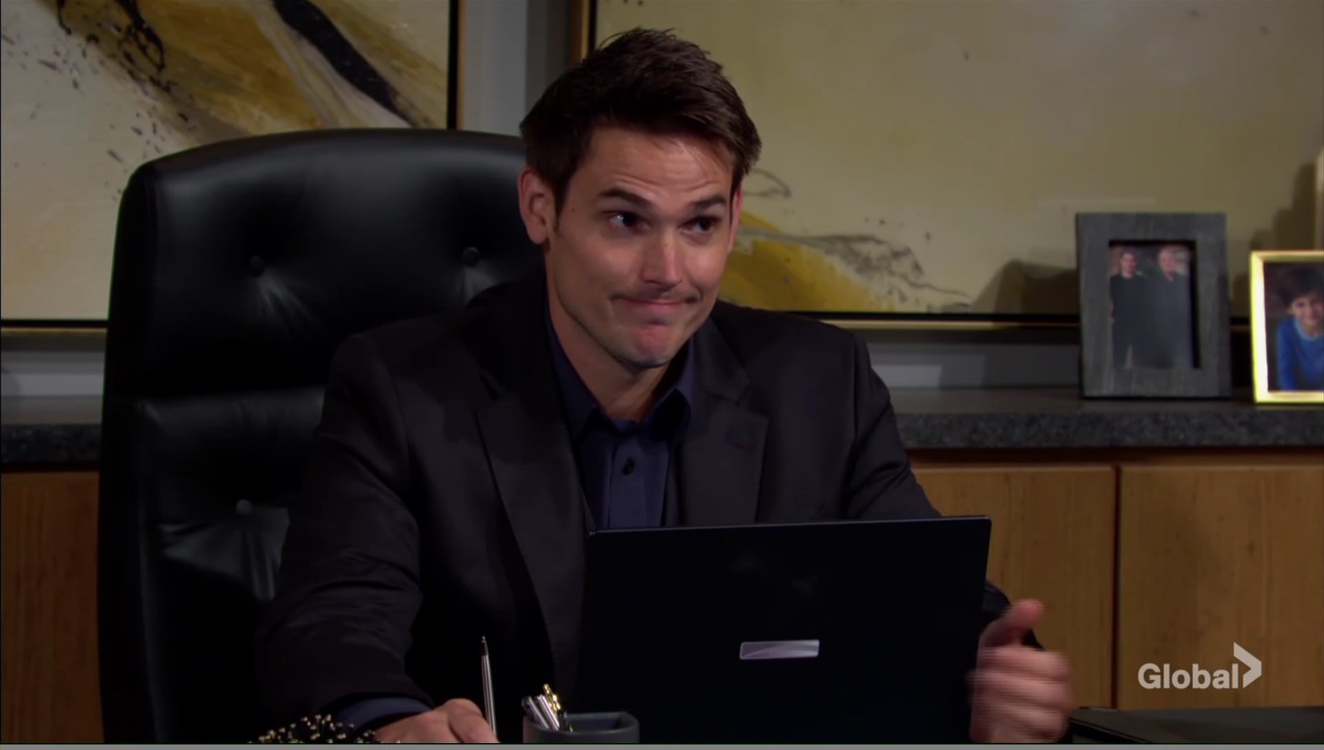 adam weird expression young restless soaps spoilers cbs