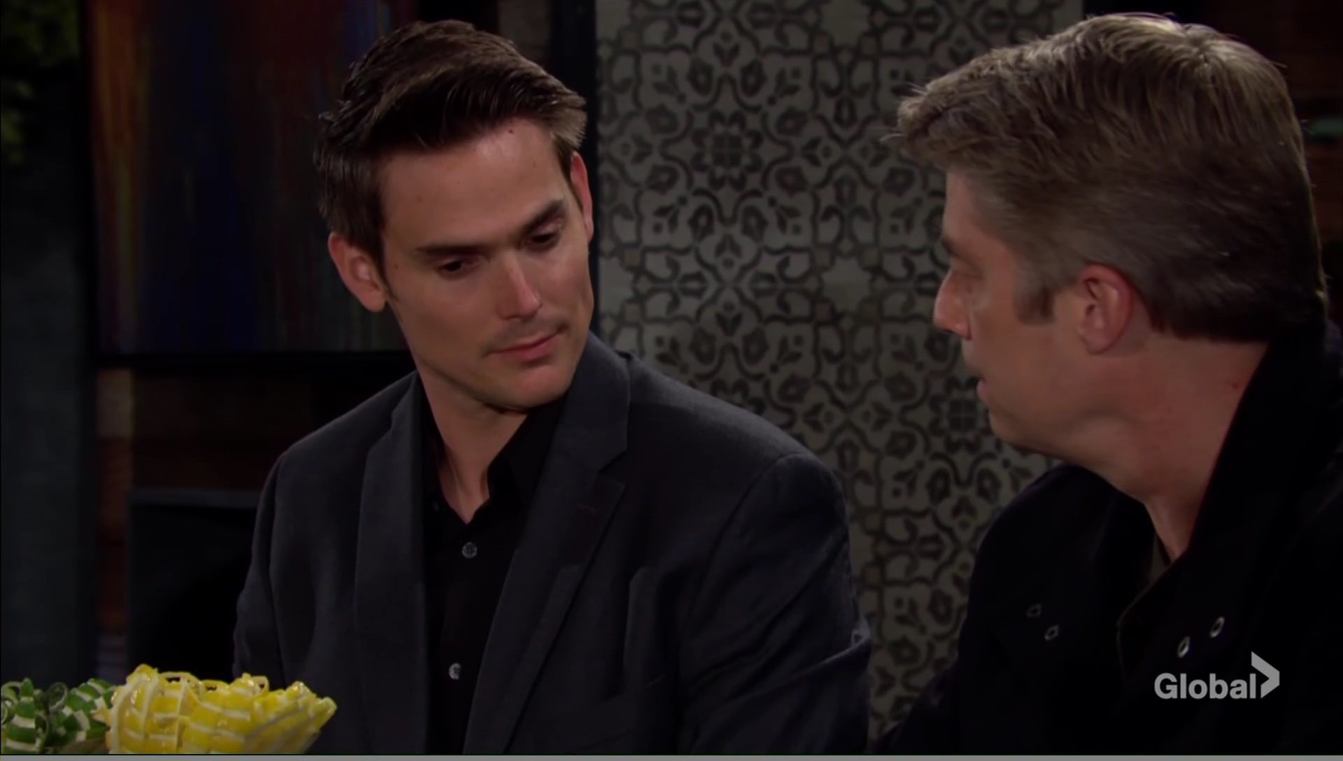 gaines and adam scheme young restless