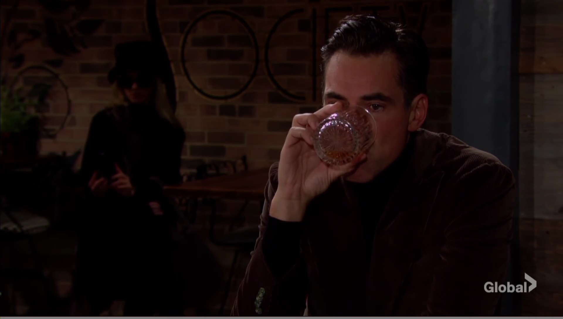 billy drinks stalker woman young restless