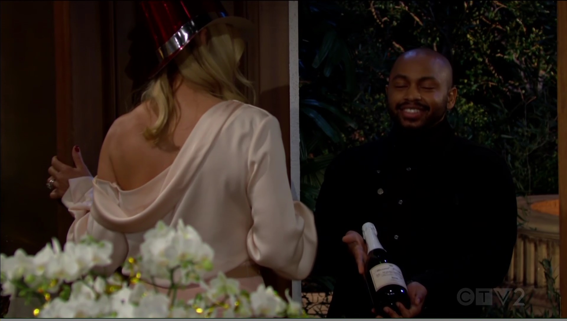 bubbly arrives for brooke new years bold and beautiful cbs