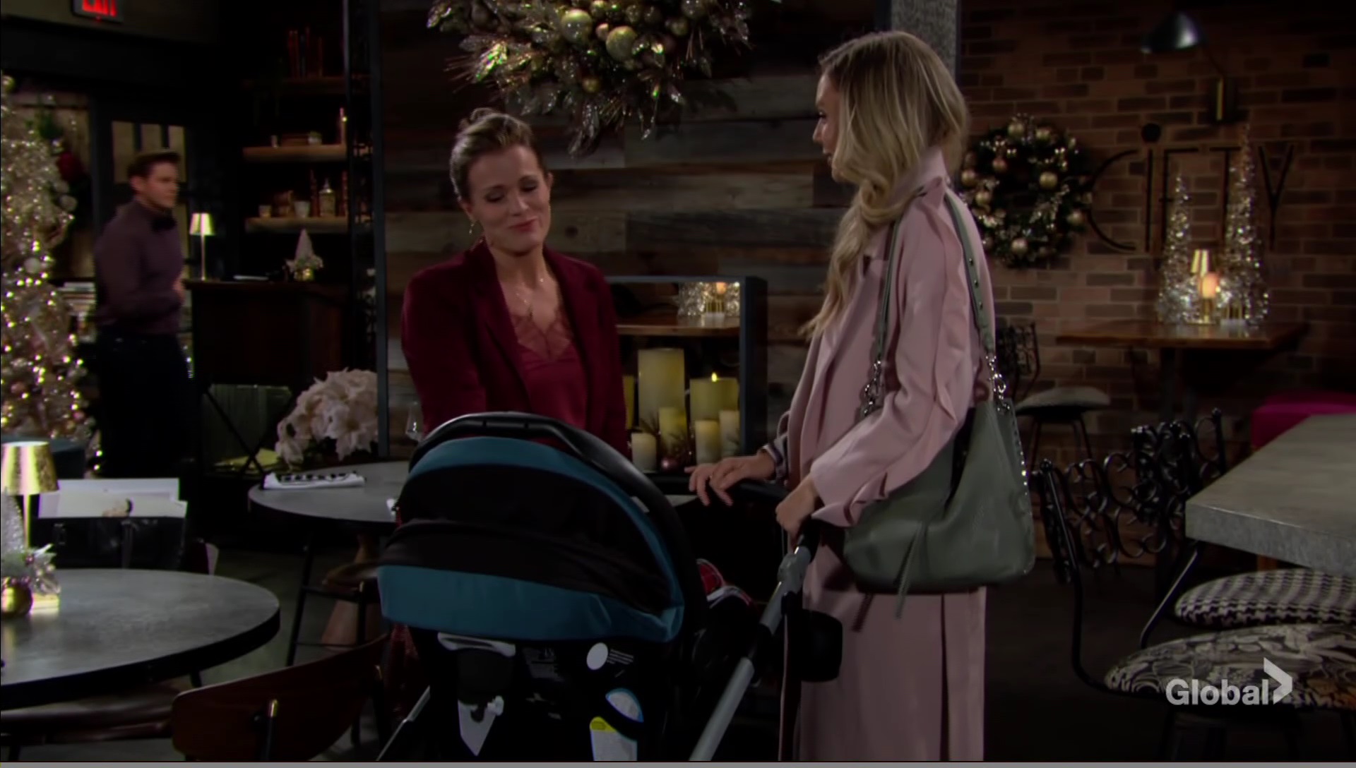 chelsea baby visit young restless cbs soapsspoilers