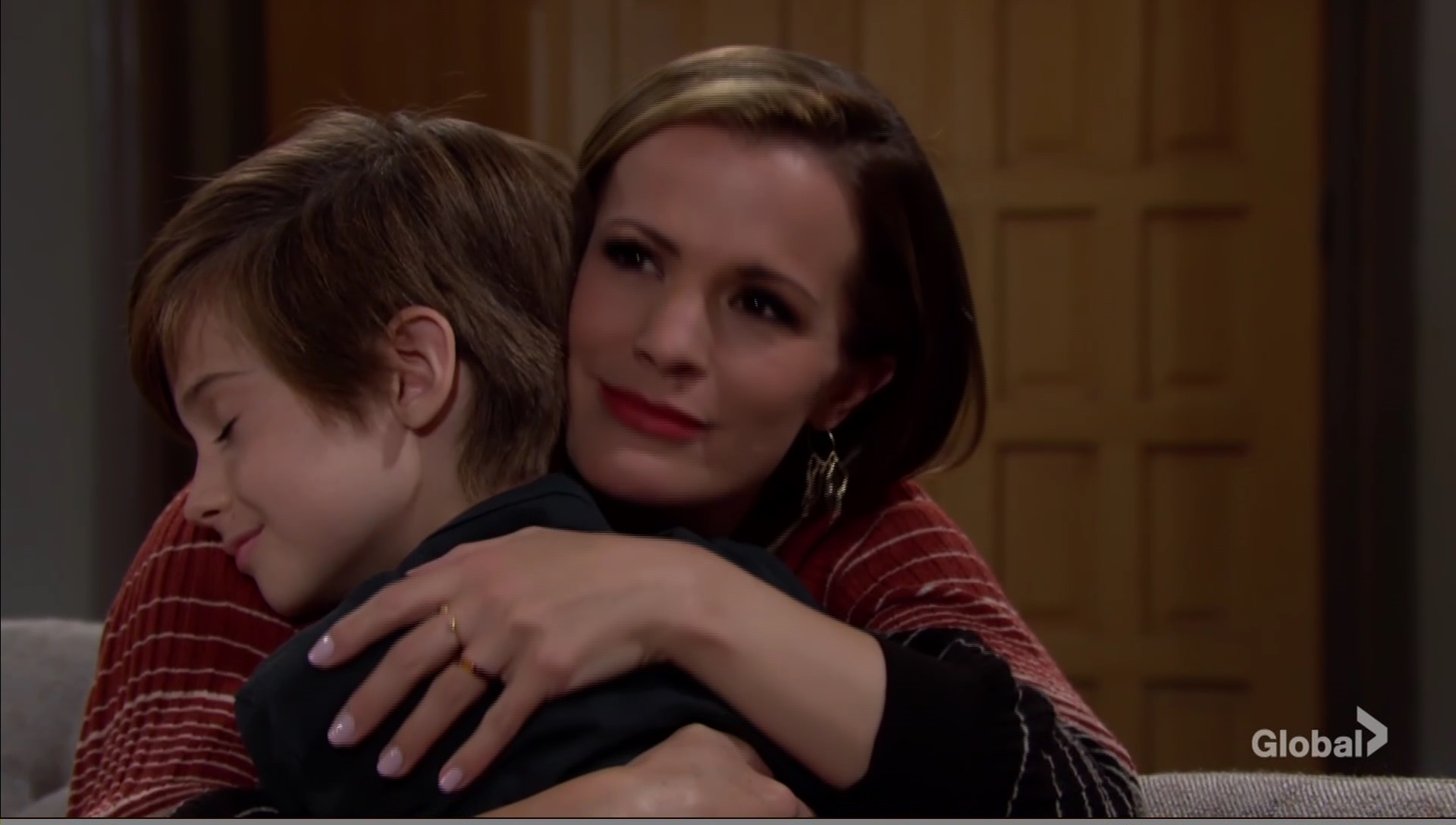 chelsea hugs connor christmas young and restles cbs soaps spoilers