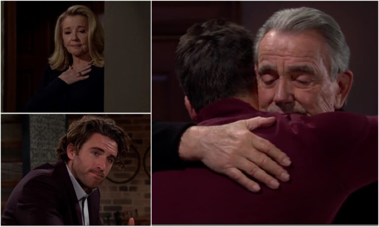 victor hugs his son young restless