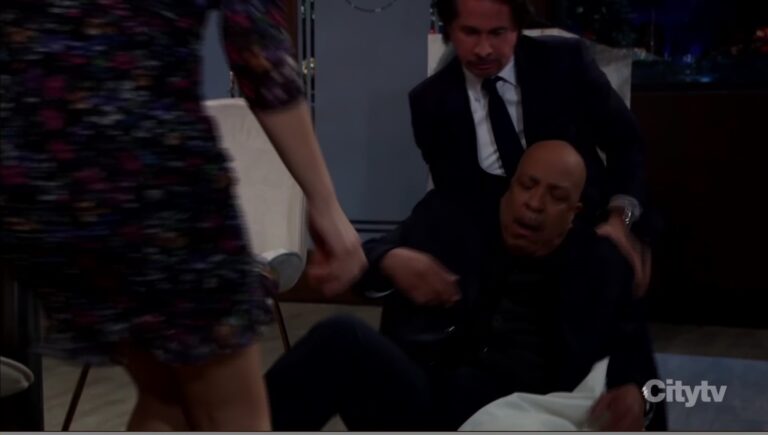 marshall collapsed and finn helped him general hospital