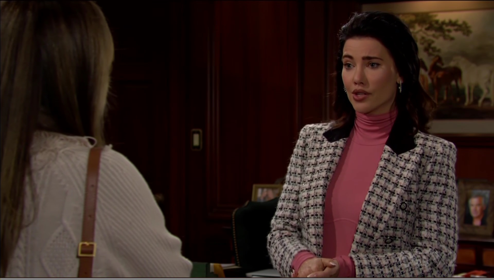 steffy sticks nose in brooke marriage again bold and beautiful cbs soapsspoilers