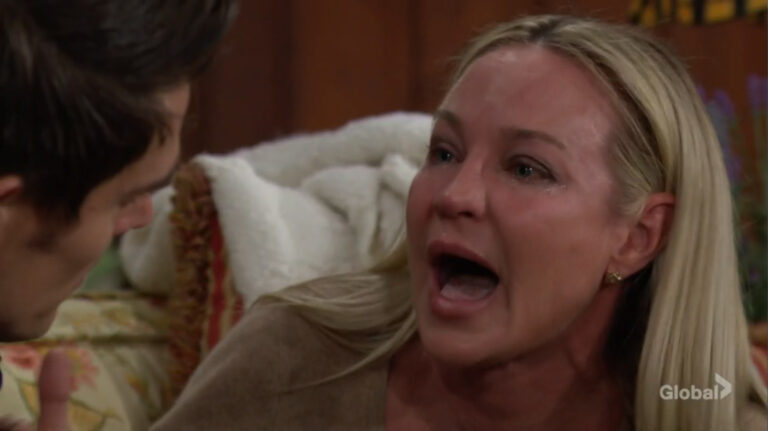sharon meltdown with adam young and restless soapsspoilers