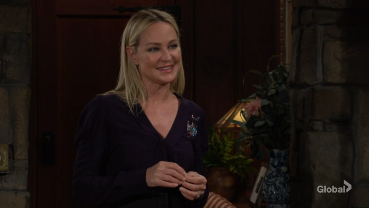 sharon is back from miami young and the restless