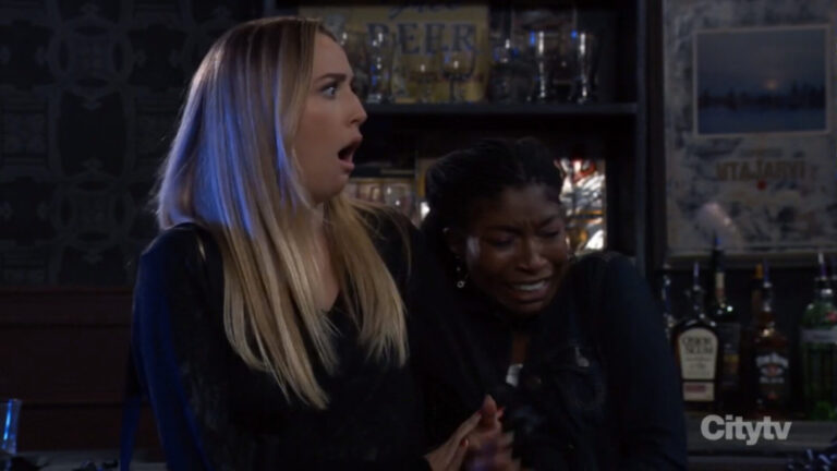 joss and train caught in bar fight GH