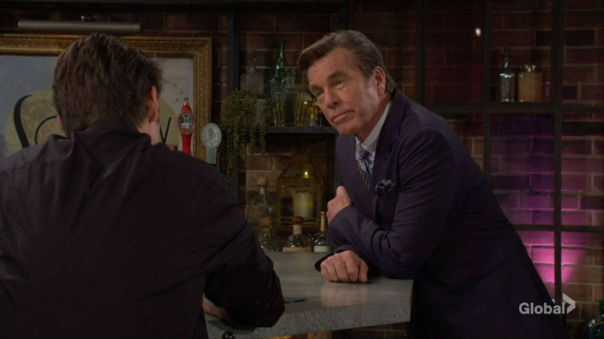 jack keeps adam company young restless