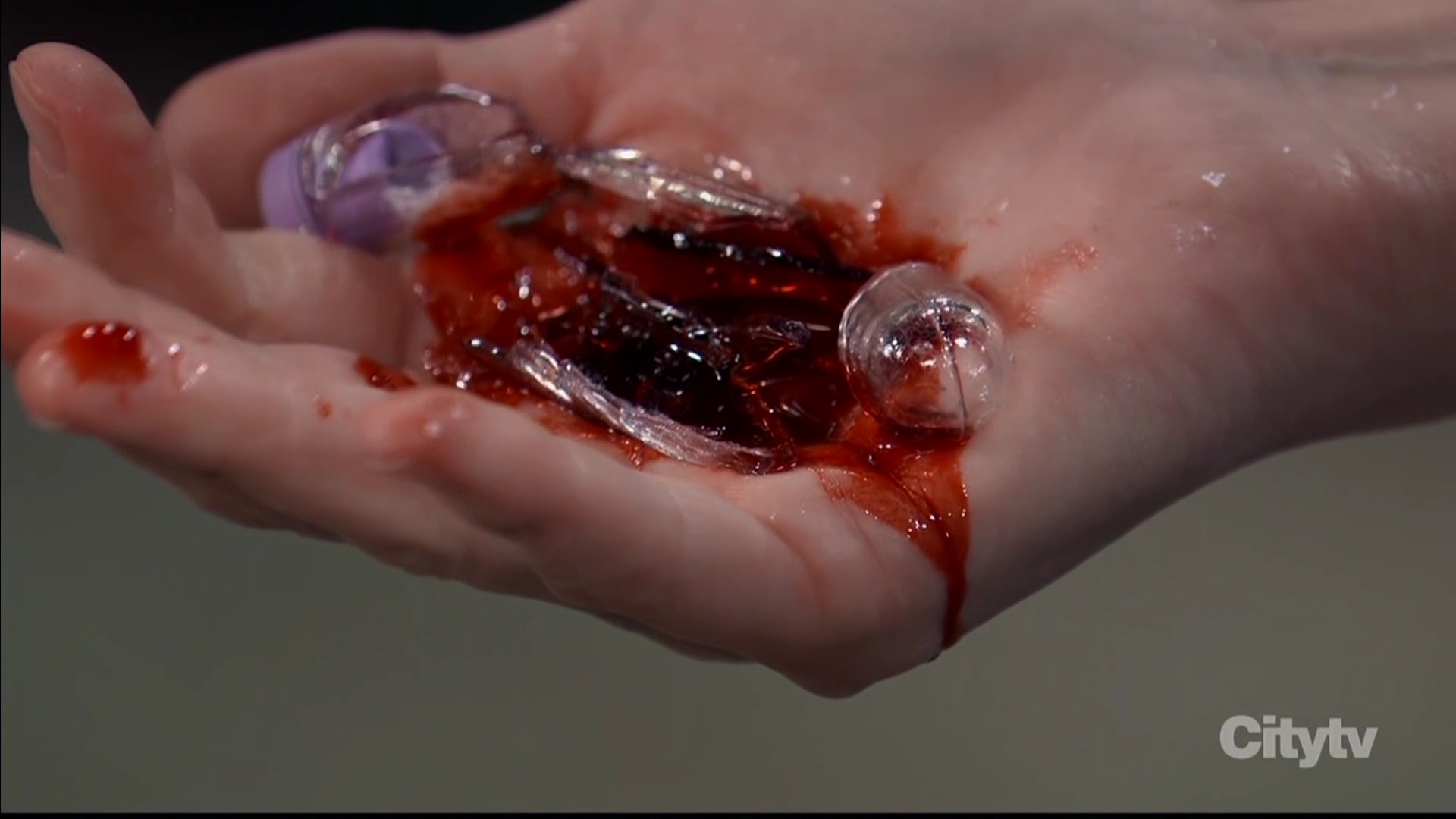 liz vial blood crushed hand GH