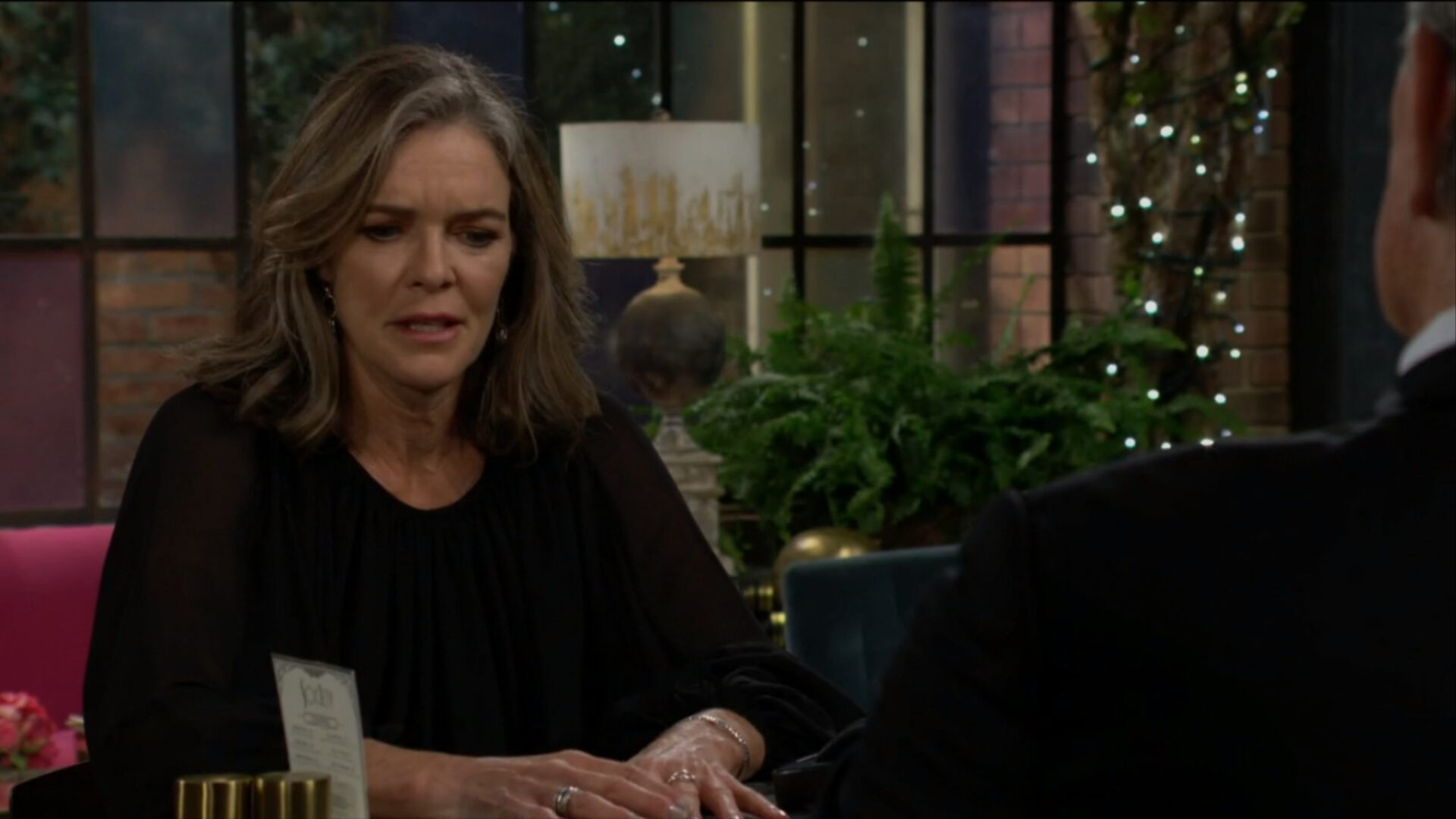 diane frets with victor Y&R