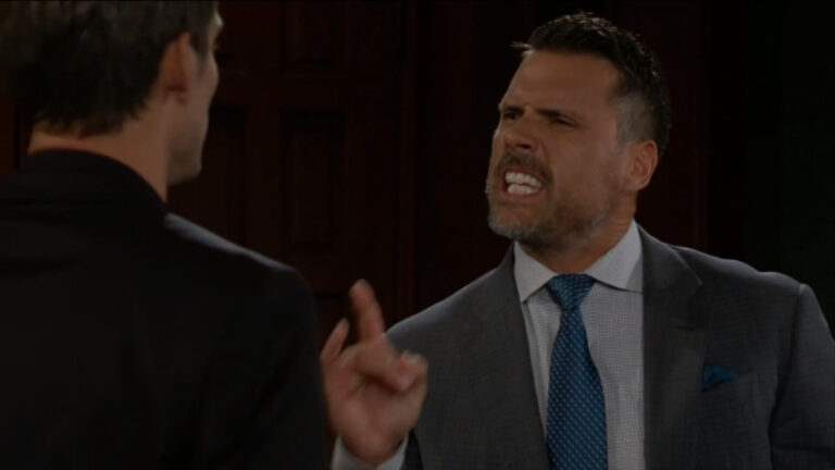 nick yells at adam about sally Y&R