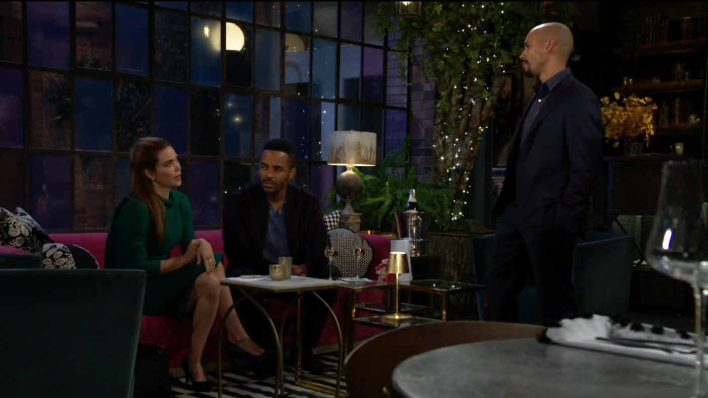 devon confronts cousin and vicky Y&R