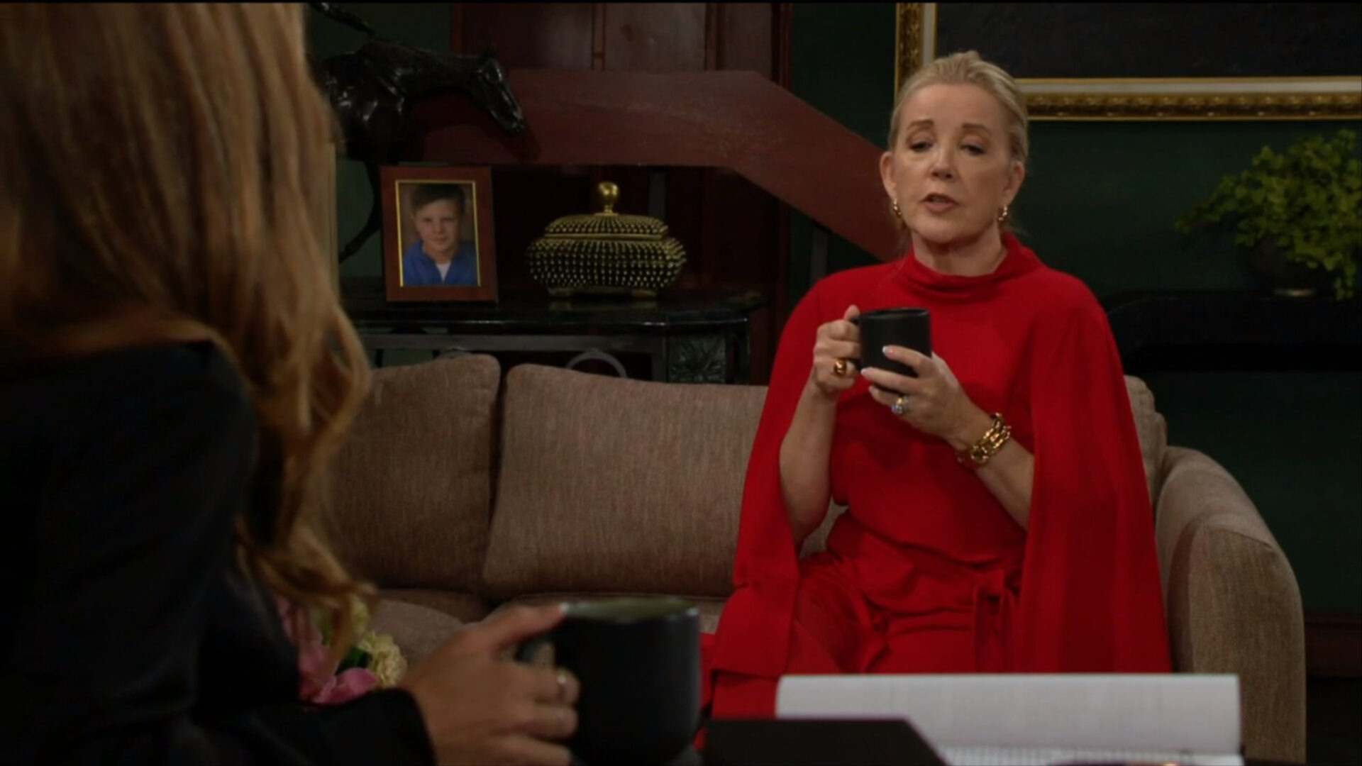 nikki red outfit Y&R