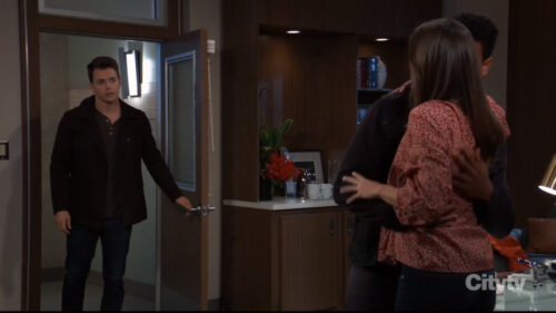 michael catches tj willow hugging GH