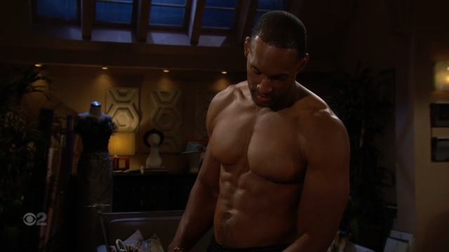 carter showing his hot bod bold and beautiful recap soapsspoilers
