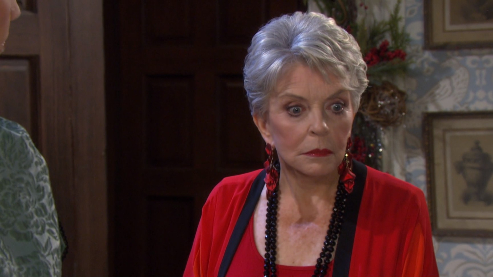 julie shocked by gwen's story horton house Days Christmas recap SoapsSpoilers