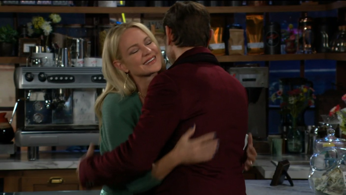 sharon awkwardly hugs daniel young and restless recaps soapsspoilers