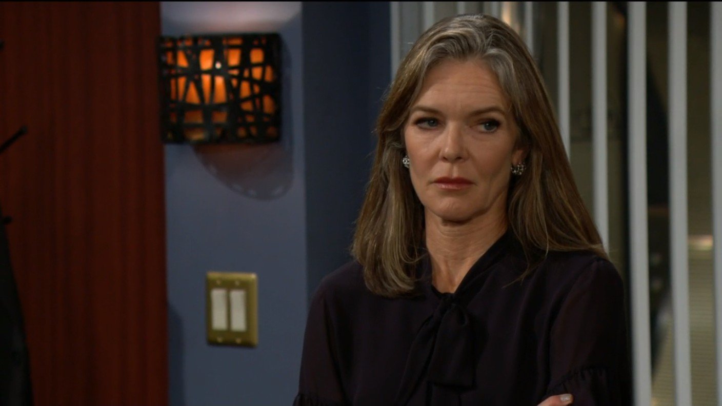 diane looks upset after talking to stark young and restless spoiler recaps soapsspoilers