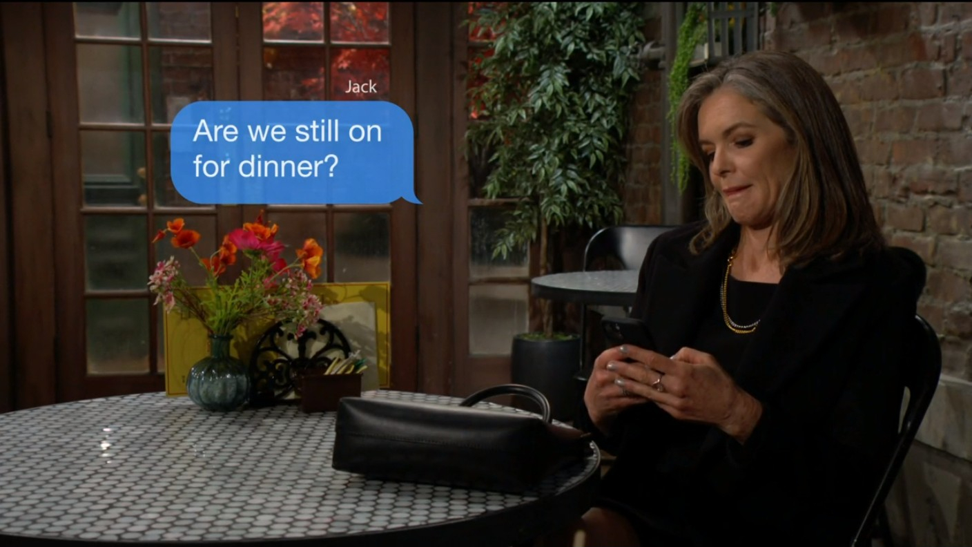 diane texts jack from crimson lights young and restless recaps soapsspoilers