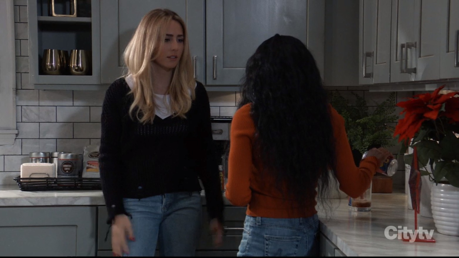 joss and trina kitchen GH Recaps SoapsSpoilers