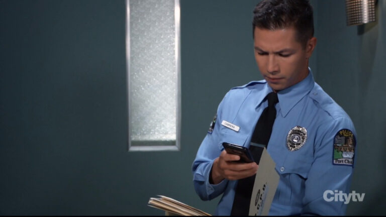 rory snoops and takes photos of a file GH Recaps SoapsSpoilers