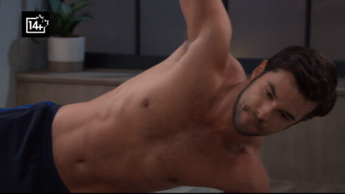 chase does yoga GH recaps