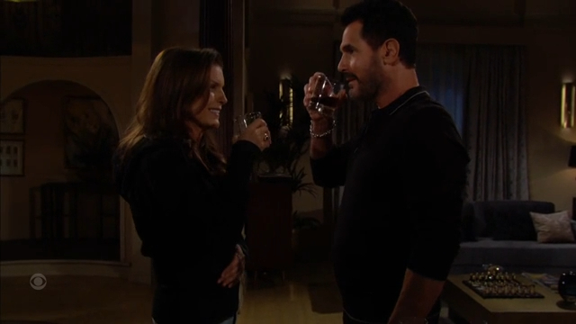 Sheila and Bill drink at his house bold and beautiful recap