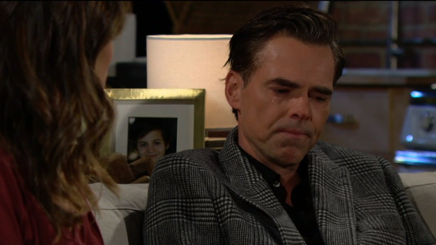 billy cries that it's over with lily Y&R spoilers january 9-13