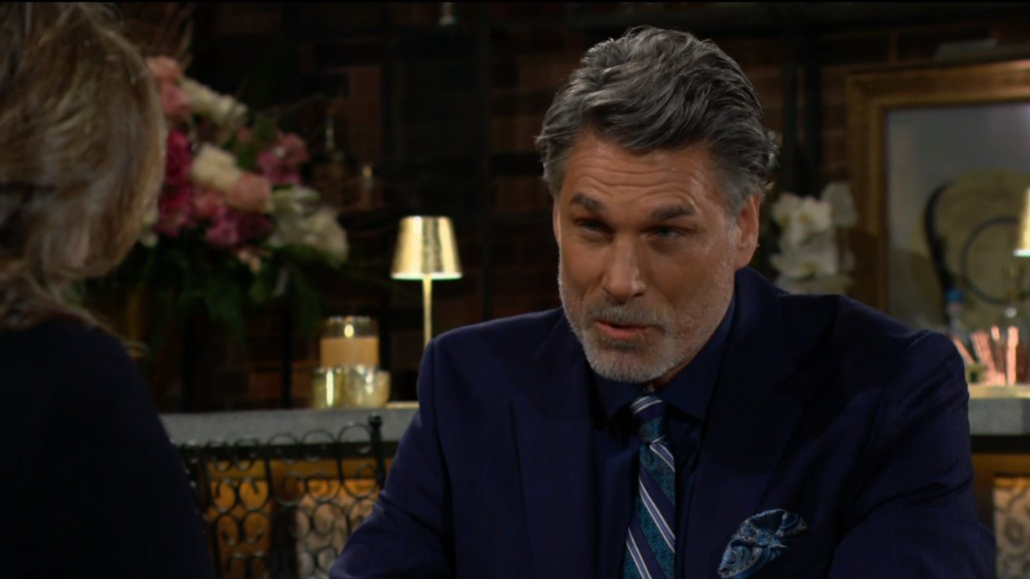 stark in blue suit young and restless recaps