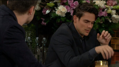 adam and kyle taunt each other Y&R spoiler recaps