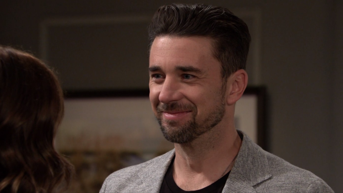 chad smiling DAYS recaps today Soapsspoilers