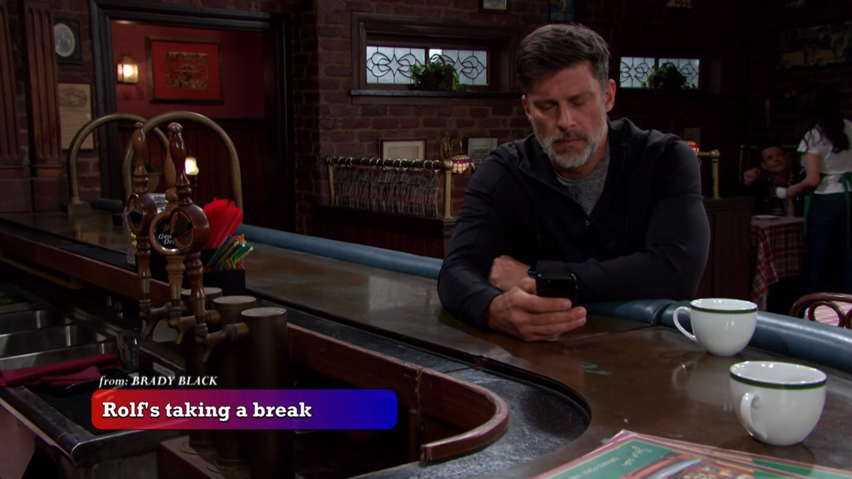 eric gets a text days of our lives recap