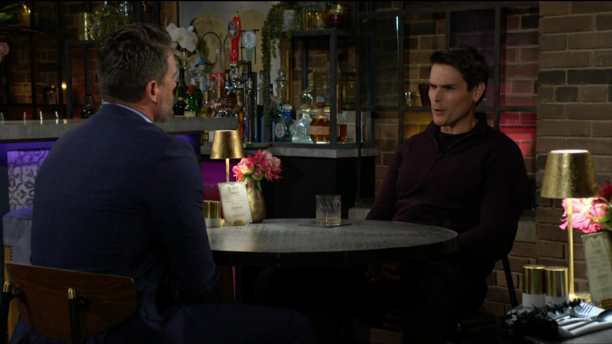 adam and nick talk about sally pregnancy Y&R early recaps soaps spoilers
