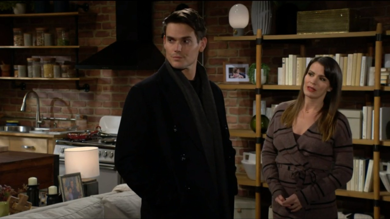 adam at chelsea's upset billy's there Y&R day ahead spoiler recaps soaps spoilers