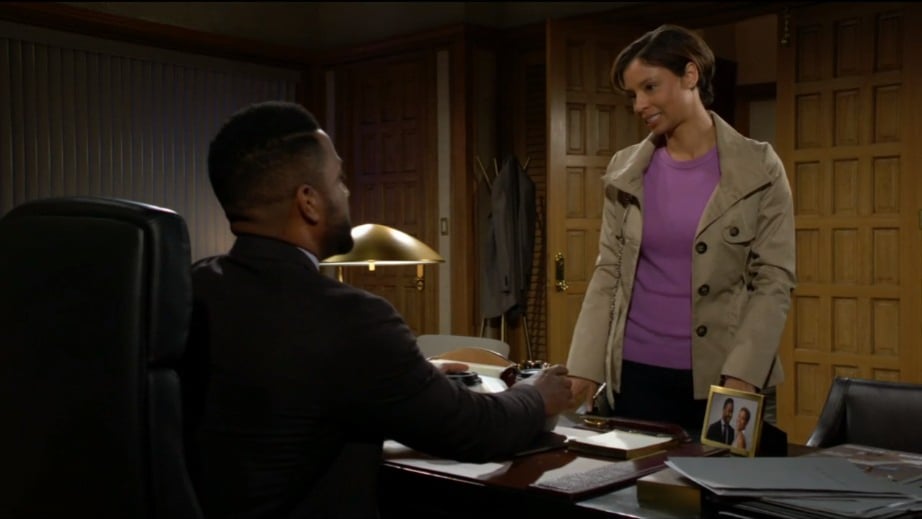 elena and nate at work Y&R day ahead recaps March 13, 2023