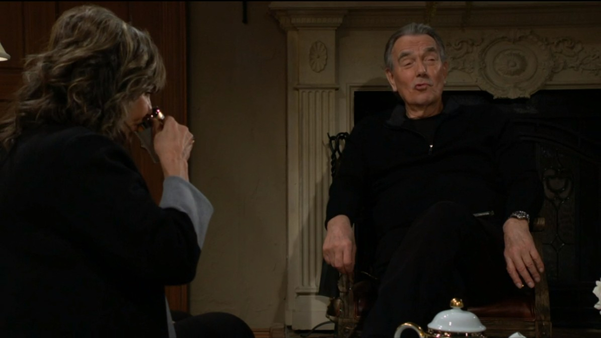 Jill drinks tea as she and victor talk about what Katherine would do Y&R early recaps