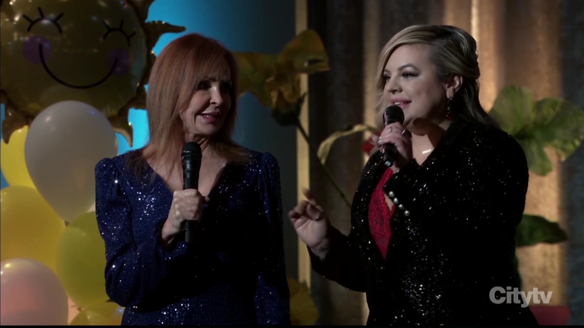 maxie and bobbie announce the first singing and dancing group at the nurses ball