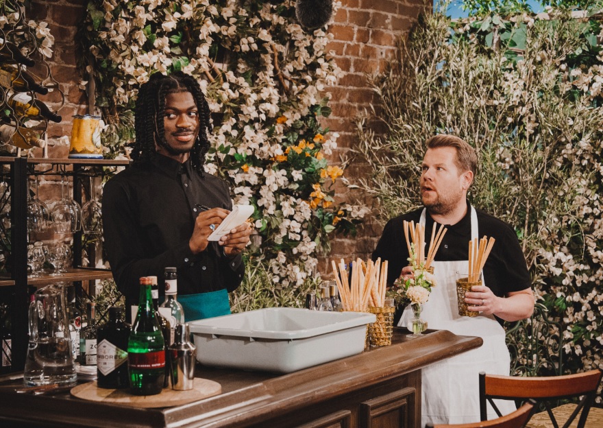 Lil nas x and james corden on bold and beautiful comings and goings