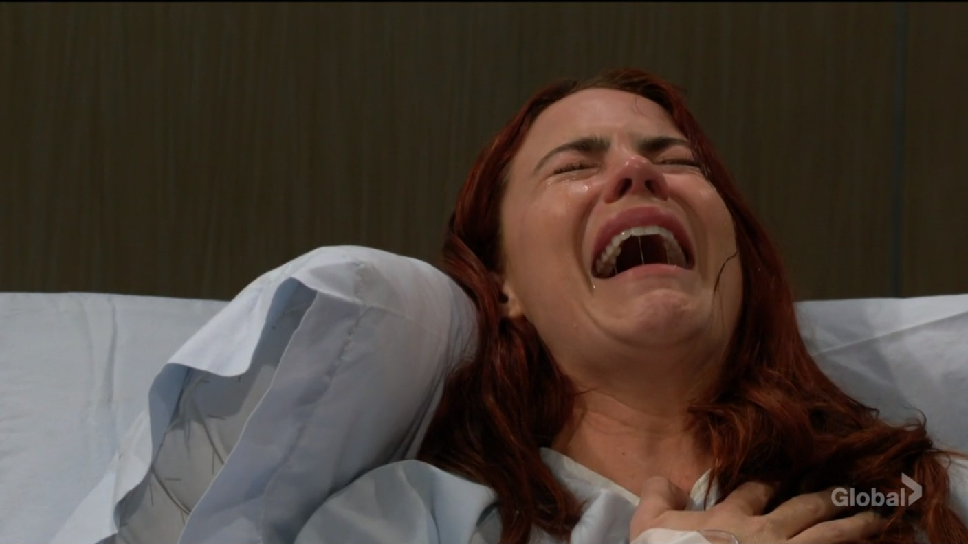 sally sobs thinking her baby is dead