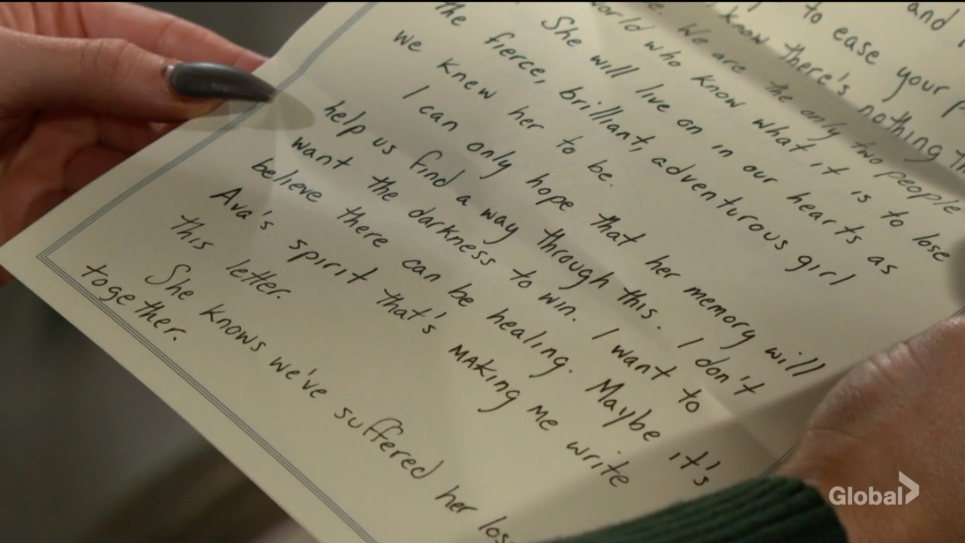 sally reads adam's note
