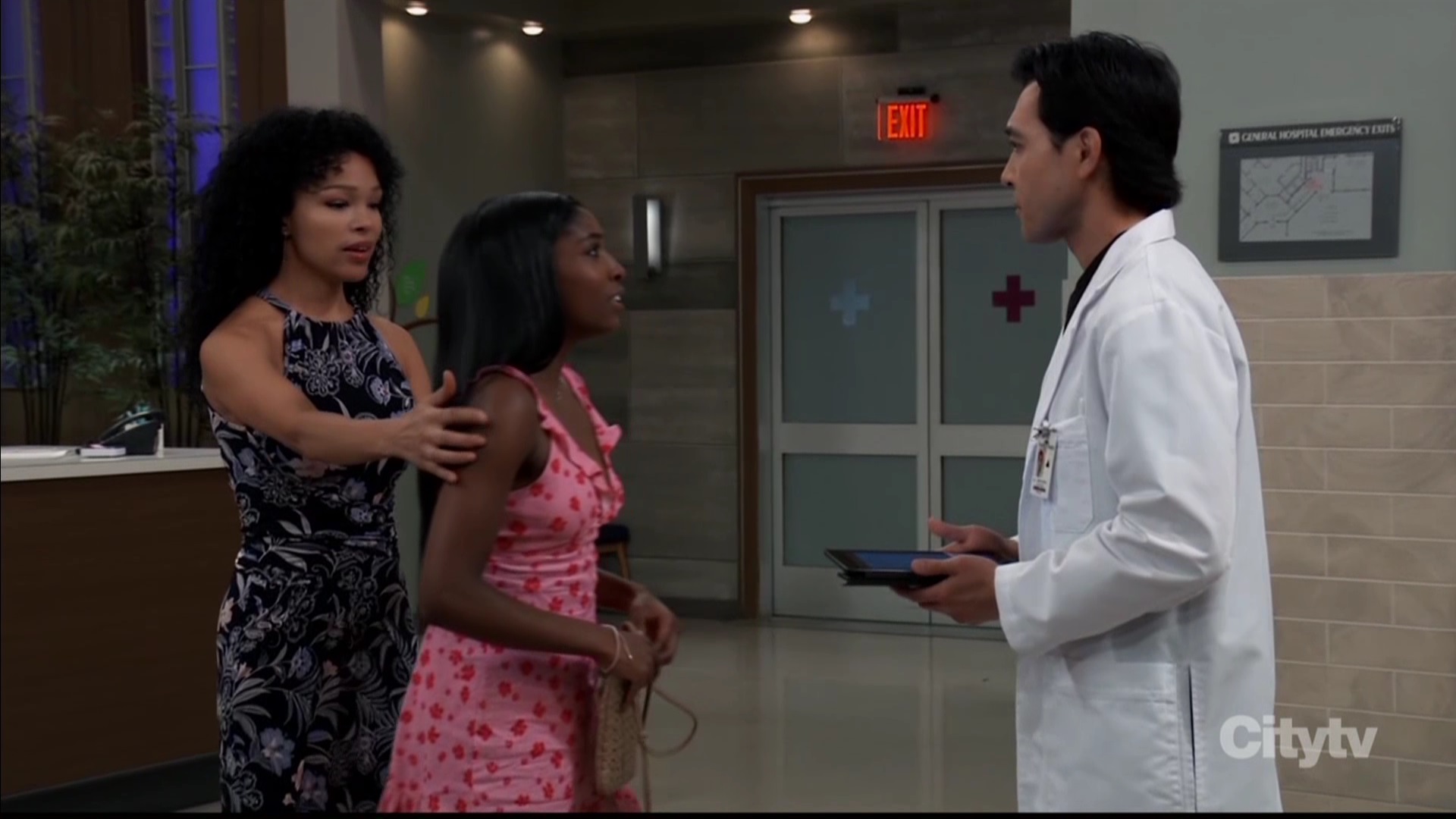 trina worries to the doctor about curtis' surgery