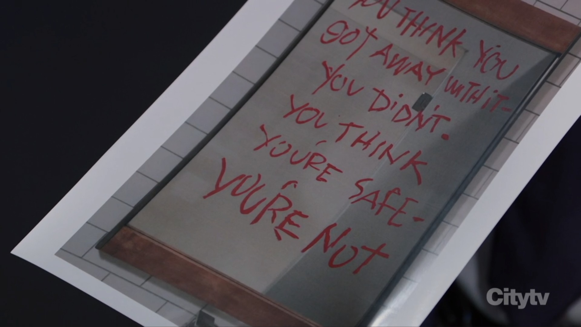 a picture of the note from anna's mirror