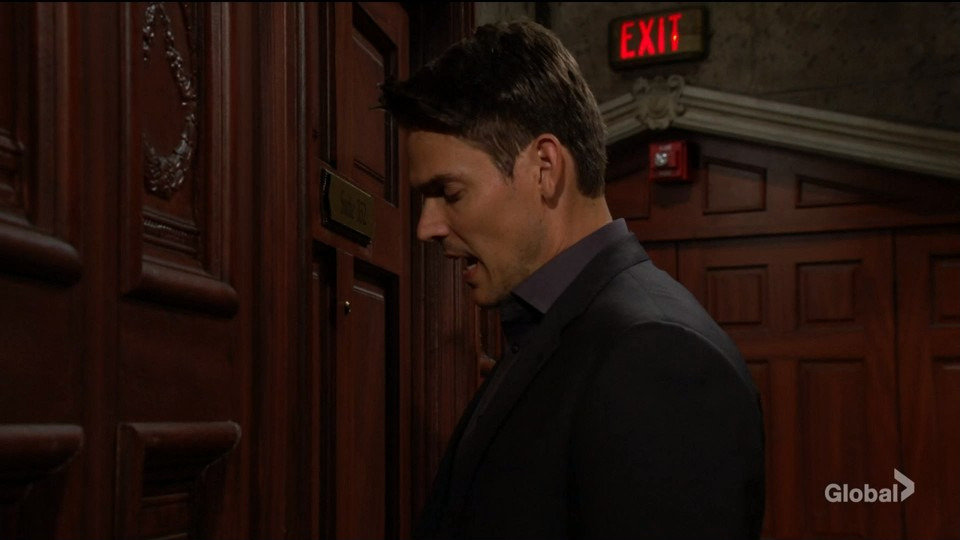 adam at sally's door